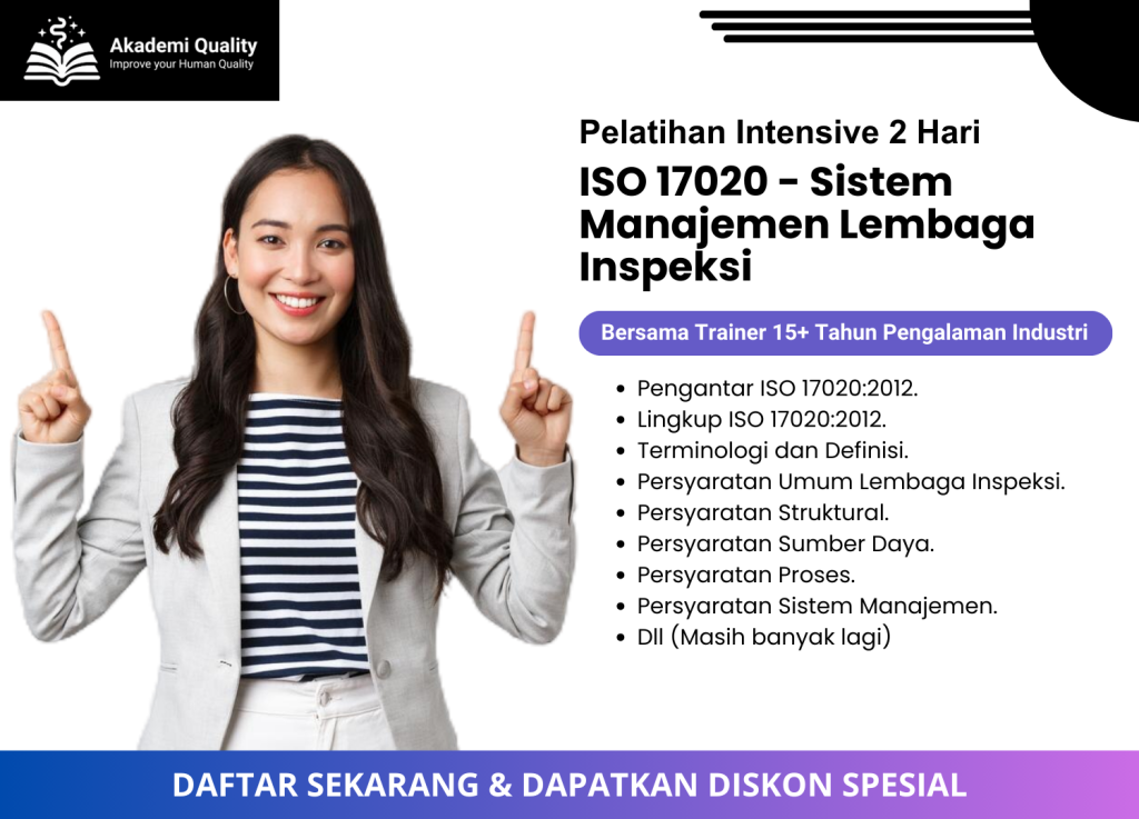 Pelatihan ISO 17020:2012 Harga Terjangkau dan Bersertifikat