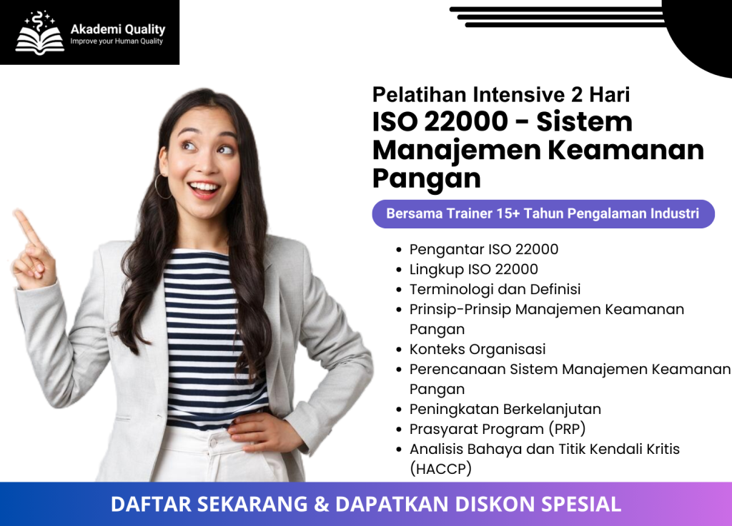 Pelatihan ISO 22000 Terjangkau dan Bersertifikat – Akademi Quality