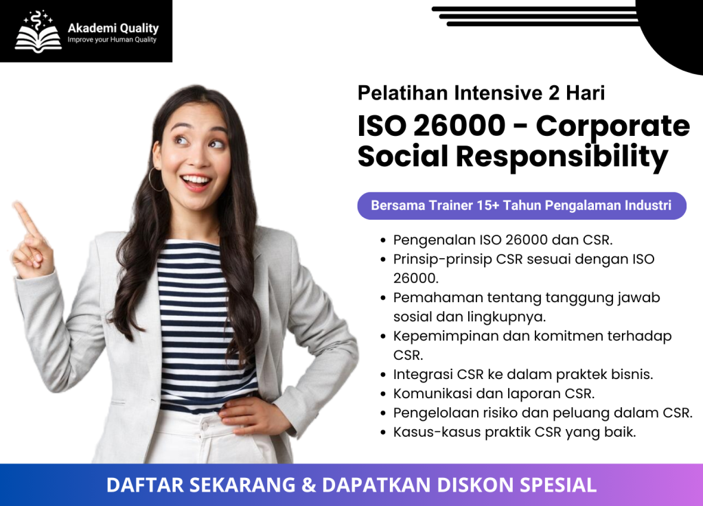 Pelatihan ISO 26000 Harga Terjangkau dan Bersertifikat